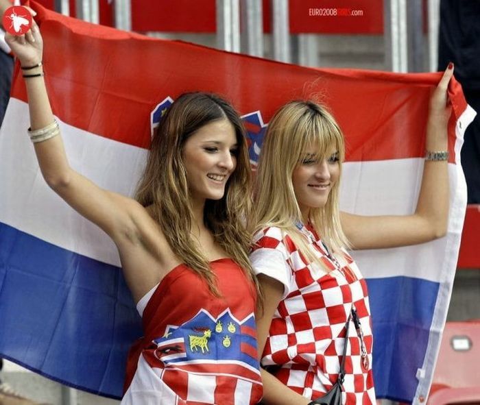 beautiful Croatia Euro fans